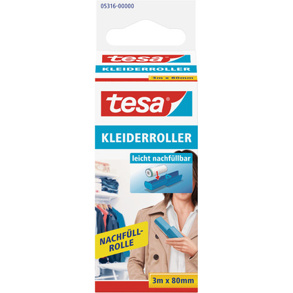 tesa Nachfllpackung fr Fussel-Roller, 3 m x 80 mm
