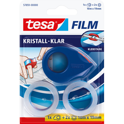 tesa Mini Abroller, inkl. 2 Klebefilm tesa Film 19 mm x 10 m