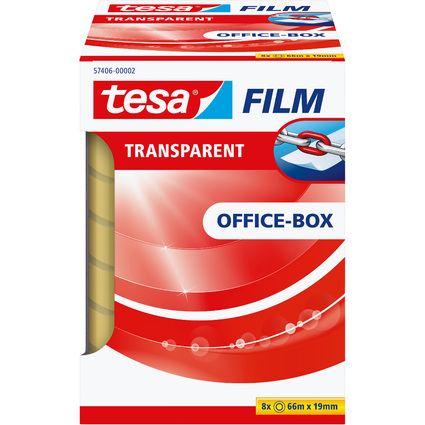 tesa Film, transparent, 19 mm x 66 m