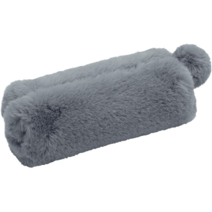 WEDO Schlamper-Etui "FLUFFY", aus Plsch, blaugrau