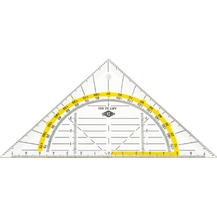 WEDO Geometriedreieck, flexibel, Hypotenuse 160 mm