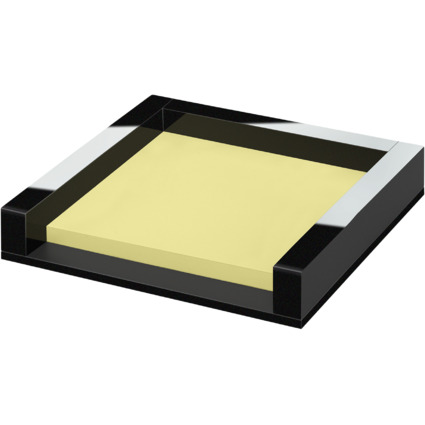WEDO Zettelbox "black office", fr Haftnotizen, schwarz