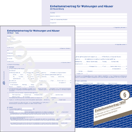 AVERY Zweckform Vordruck "Mietvertrag A4", 6-seitig