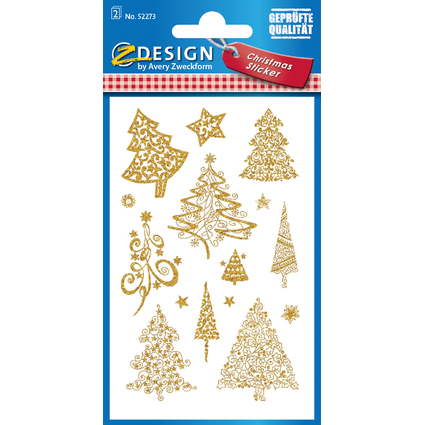 AVERY Zweckform ZDesign Weihnachts-Sticker "Bume"
