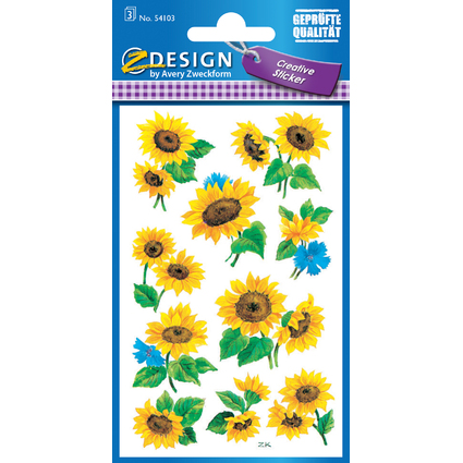 ZDesign CREATIVE Sticker "Sonnenblume"