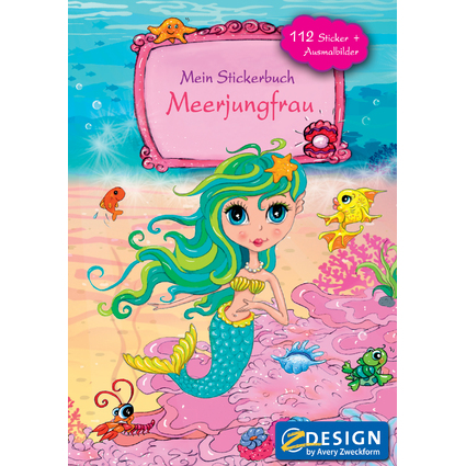 AVERY Zweckform Stickerspielbuch, DIN A5, Meerjungfrau