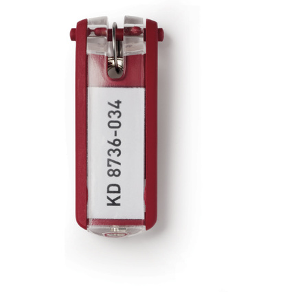 DURABLE Schlsselanhnger KEY CLIP, rot