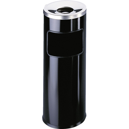 DURABLE Papierkorb SAFE, mit Ascher, 17 Liter, schwarz