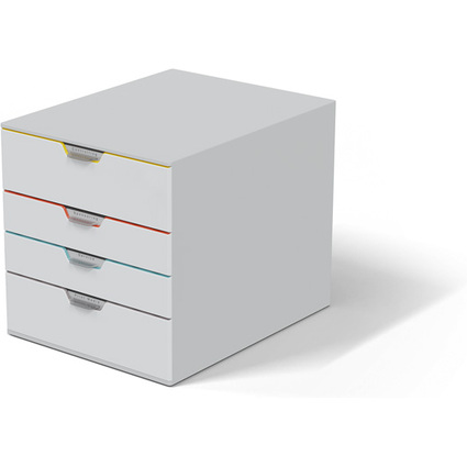 DURABLE Schubladenbox VARICOLOR MIX 4, 4 Schubladen, wei