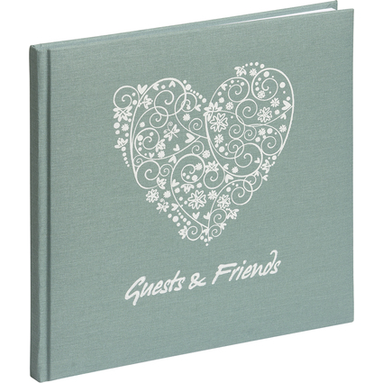 PAGNA Gstebuch "Guests & Friends", 144 Seiten, minze