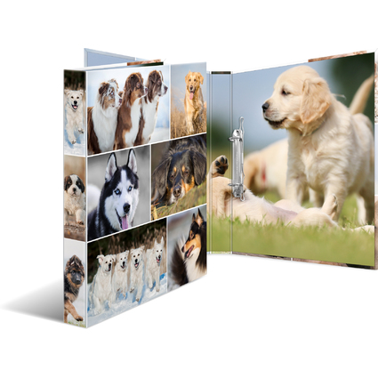 HERMA Ringbuch "Animals" - Hunde, DIN A4, 2-Ring-Mechanik