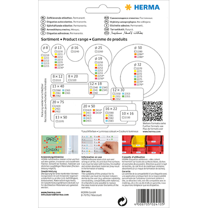 HERMA Vielzweck-Etiketten, 20 x 50 mm, wei, Gropackung