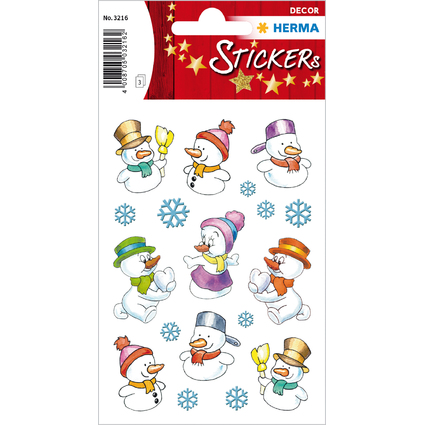 HERMA Weihnachts-Sticker DECOR "Schneemnner"