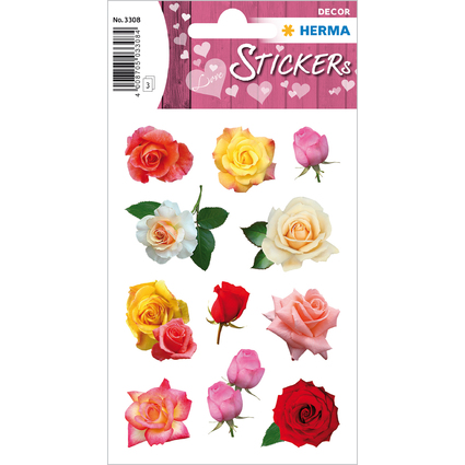 HERMA Sticker DECOR "Rosenblten bunt"