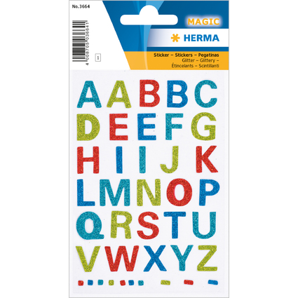 HERMA Buchstaben-Sticker MAGIC, A-Z, Glittery