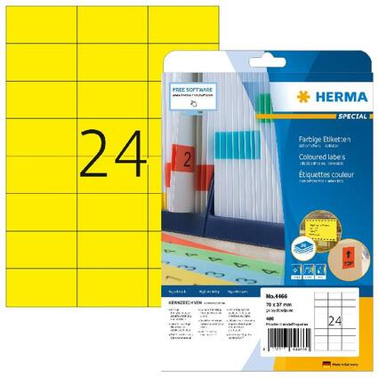 HERMA Universal-Etiketten SPECIAL, 70 x 37 mm, gelb