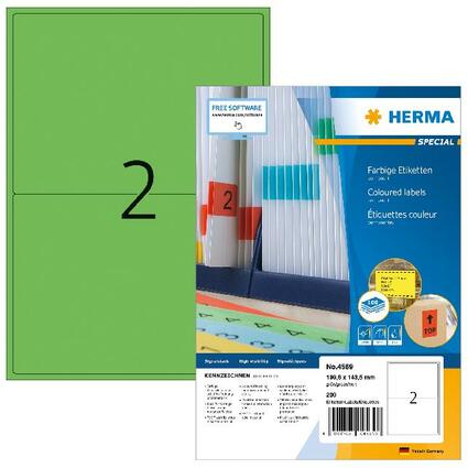 HERMA Universal-Etiketten SPECIAL, 199,6 x 143,5 mm, grn