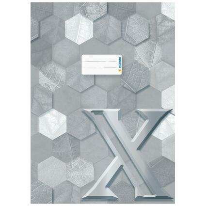 HERMA Heftschoner X, aus Karton, DIN A4, grau