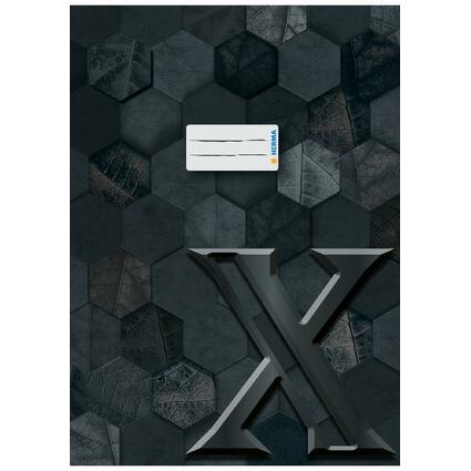HERMA Heftschoner X, aus Karton, DIN A4, schwarz