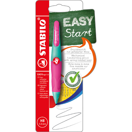 STABILO Druckbleistift EASYergo 1.4, trkis/neonpink