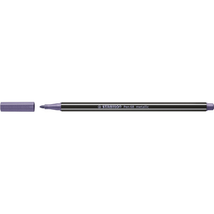 STABILO Fasermaler Pen 68 metallic, violett