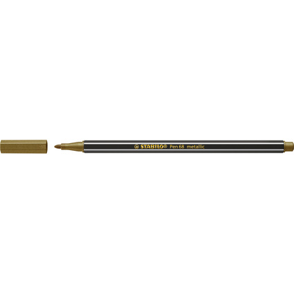 STABILO Fasermaler Pen 68 metallic, gold