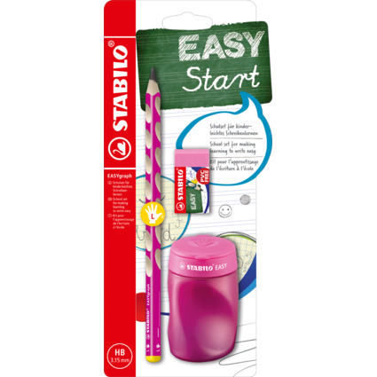 STABILO Schulset EASYgraph, fr Linkshnder, pink