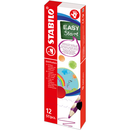 STABILO Dreikant-Buntstift EASYcolors R, wei