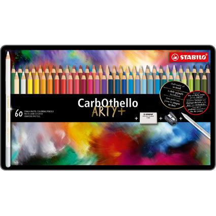 STABILO Pastellkreidestift CarbOthello ARTY+, 60er Etui