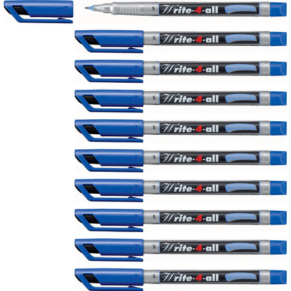 STABILO Permanent-Marker Write-4-all, S, blau