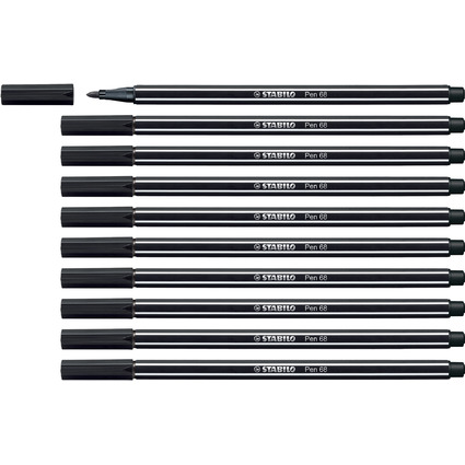 STABILO Fasermaler Pen 68, schwarz