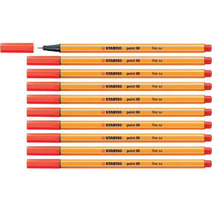 STABILO Fineliner point 88, hellrot