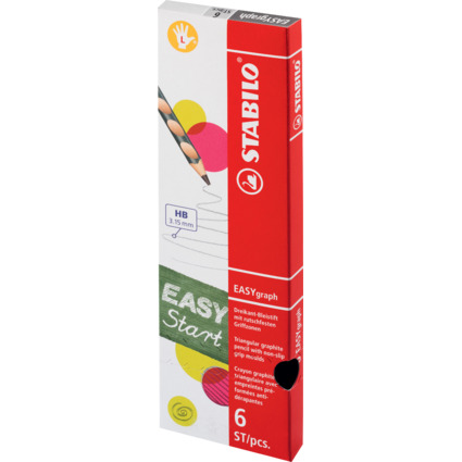 STABILO Schreiblernbleistift EASYgraph L, pastellrosa