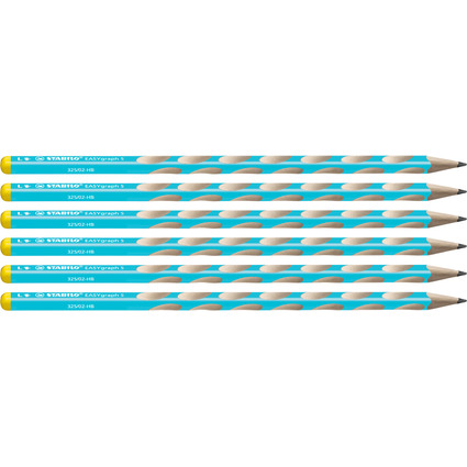 STABILO Bleistift EASYgraph S - L, Hrtegrad: HB, blau