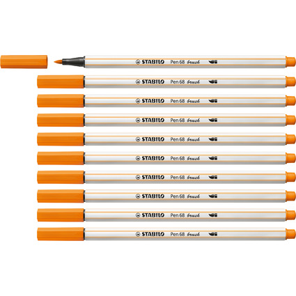 STABILO Pinselstift Pen 68 brush, orange