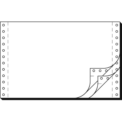 sigel DIN-Computerpapier endlos, 240 mm x 6" (15,24 cm)