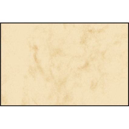sigel Visitenkarten 3C, 85 x 55 mm, 225 g/qm, Marmor beige