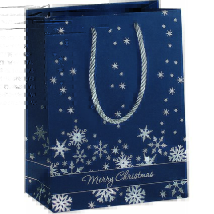 sigel Weihnachts-Geschenktte "Silver Snowflakes", klein