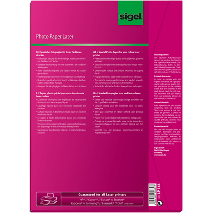 sigel Foto-Papier, DIN A4, 200 g/qm, 2-seitig glossy