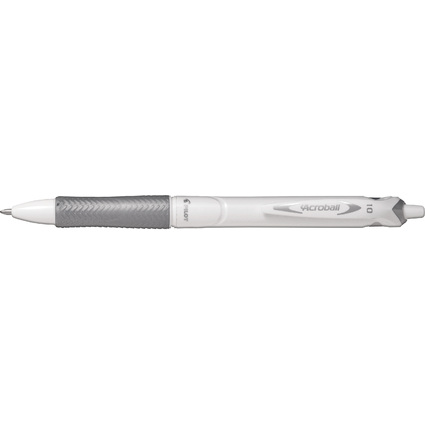 PILOT Druckkugelschreiber ACROBALL PURE WHITE, schwarz
