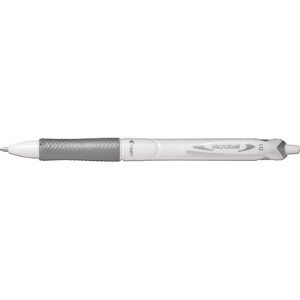 PILOT Druckkugelschreiber ACROBALL PURE WHITE, schwarz