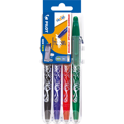 PILOT Tintenroller FRIXION BALL 07 Set2Go, 4er Etui