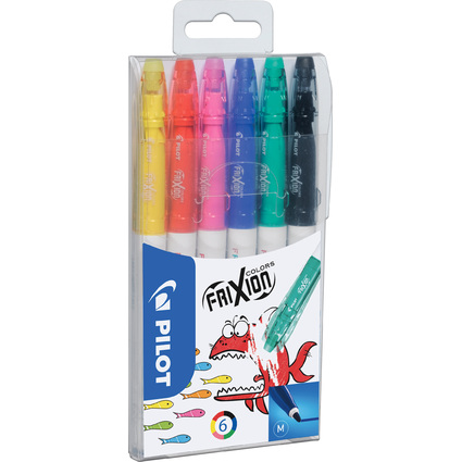 PILOT Radierbarer Fasermaler FRIXION COLORS, 6er Etui