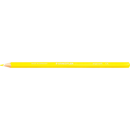 STAEDTLER Dreikant-Buntstift ergosoft, dreieckig, gelb