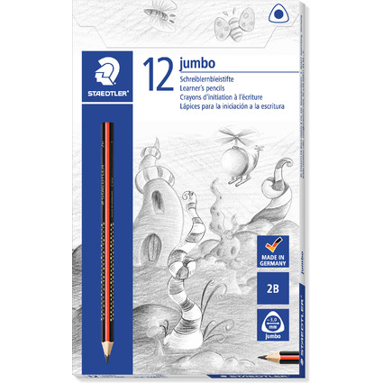 STAEDTLER Schreiblern-Bleistift jumbo, 50er Kcher