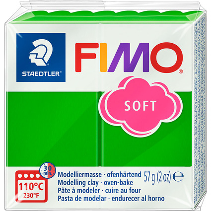 FIMO SOFT Modelliermasse, ofenhrtend, tropischgrn, 57 g