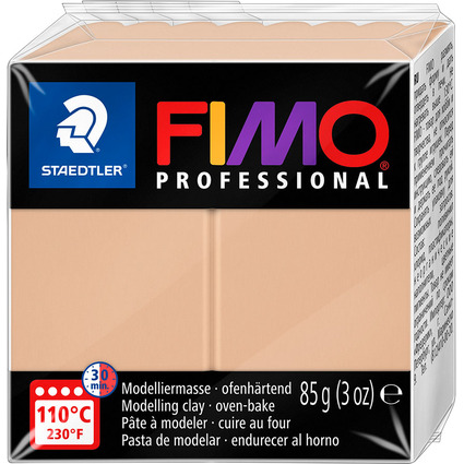FIMO PROFESSIONAL Modelliermasse, ofenhrtend, sand, 85 g