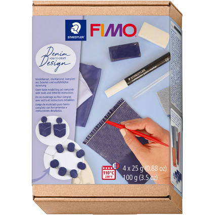 FIMO SOFT Modelliermasse-Set Denim Design, ofenhrtend