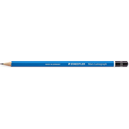 STAEDTLER Bleistift Mars Lumograph, Hrtegrad: 2B