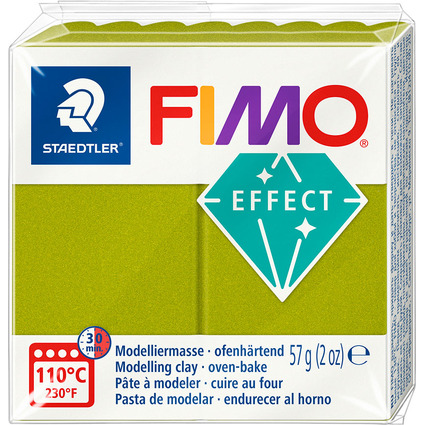 FIMO EFFECT Modelliermasse, grn-metallic, 57 g